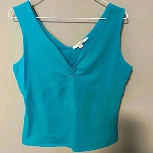 Boden Aqua Color Sleeveless Top Size 16